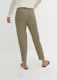 Leinenhose mit seitlichem Spitzeneinsatz, knöchelfrei, bpc bonprix collection