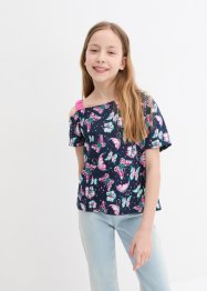 Mädchen Off-Shoulder- Shirt aus Bio Baumwolle, bpc bonprix collection