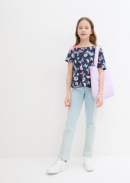 Mädchen Off-Shoulder- Shirt aus Bio Baumwolle, bpc bonprix collection
