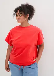 Shirt mit Bindedetail am Saum, kurzarm, bonprix