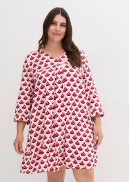 Kurzes Tunika-Web-Kleid mit Spitzeneinsatz, bpc bonprix collection