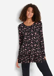 Lange Shirt-Tunika aus Viskose-Mischung, bonprix