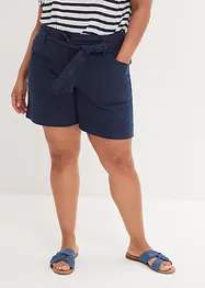 Short en twill avec ceinture à nouer, bpc bonprix collection