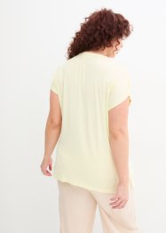 Shirt mit Smockeinsatz und Seitenschlitzen, bpc bonprix collection