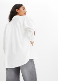 Oversize Bluse aus Baumwolle mit 3/4 Arm, bonprix