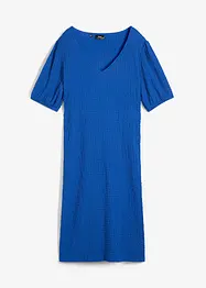 Robe en jersey longueur genou en matière texturée, bonprix