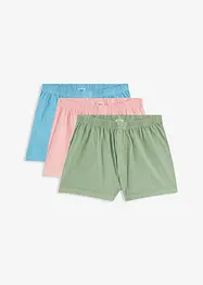 Lot de 3 boxers-shorts décontractés en jersey coton, bonprix