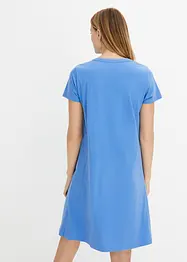 Chemise de nuit à détail smock et patte de boutonnage, bonprix