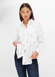 Musselin-Bluse mit Stickerei, bonprix