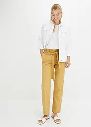 Pantalon léger en twill avec taille élastique, bonprix