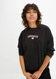 Bedrucktes Sweatshirt im Used Look, bonprix