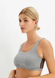 Bustier mit Bio-Baumwolle und Spitze, bonprix