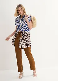 Pantalon taille élastiquée 100 % lin, bonprix