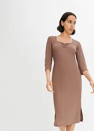 Robe midi en crêpe léger, bonprix