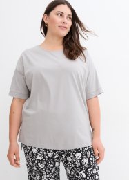 T-shirt oversize en coton avec fentes sur le côté, bpc bonprix collection