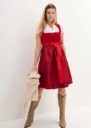 Dirndl mit Samt in Midilänge (2-tlg.Set), bonprix