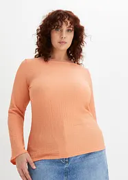 Langarmshirt aus leichtem Crêpe, BODYFLIRT