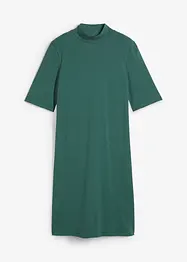 Jersey-Kleid mit Stehkragen, halbarm, bpc bonprix collection