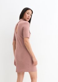 Jersey-Kleid mit Stehkragen, halbarm, bpc bonprix collection