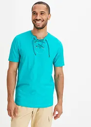 T-shirt en coton avec laçage, bonprix