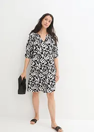 Robe-tunique en tissu texturé, longueur genou, bonprix