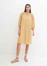 Tunika-Kleid aus Strukturstoff, knieumspielend, bonprix