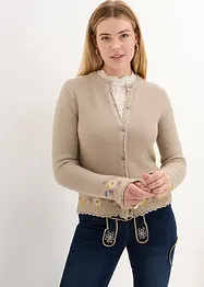 Hübsche Trachten-Strickjacke mit Stickerei, bpc selection