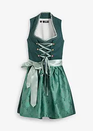 Dirndl mit Stehkragen, knieumspielend (2-tlg. Set), bonprix