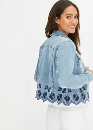 Jeansjacke mit Stickerei und Spitze, BODYFLIRT