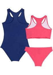 Mädchen Badeanzug + Bikini (3-tlg. Set), bpc bonprix collection