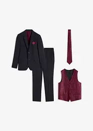 Hochzeitsanzug mit Weste und Krawatte (5-tlg.Set), Slim Fit, bonprix