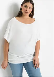 T-shirt manches chauve-souris à dentelle, bonprix