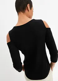 Cold-Shoulder-Shirt aus fließender Viskose, bonprix
