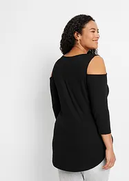 T-shirt en viscose découpé sur les épaules, bonprix