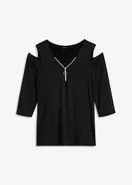 Cold-Shoulder-Shirt aus fließender Viskose, bonprix