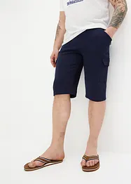 Long-Sweat-Cargobermuda aus reiner Baumwolle, Regular Fit, bonprix
