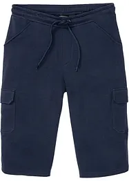 Long-Sweat-Cargobermuda aus reiner Baumwolle, Regular Fit, bonprix