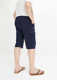 Long-Sweat-Cargobermuda aus reiner Baumwolle, Regular Fit, bonprix