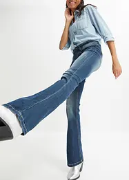 Jean évasé, taille basse, extensible, bonprix