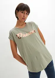 T-shirt long en viscose mélangée, bonprix