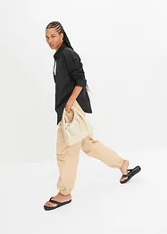 Oversized Hemd mit Knopfleiste aus reiner Baumwolle, bonprix