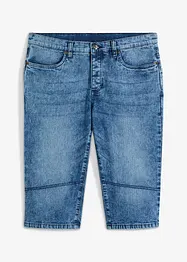 Bermuda long et léger en jean extensible, Regular, bonprix