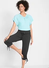 Capri-Hose mit Raffung aus Viskose-Mix, bonprix