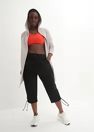 Capri-Hose mit Raffung aus Viskose-Mix, bonprix