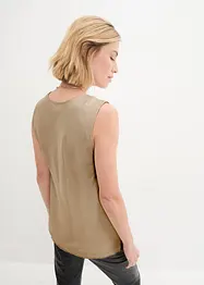Top en satin fluide, bonprix
