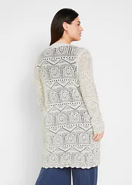 Ajour Longstrickjacke, bonprix