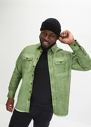 Langarmhemd in gewaschener Optik aus reiner Baumwolle, bonprix