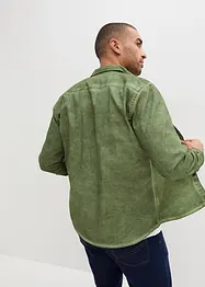 Langarmhemd in gewaschener Optik aus reiner Baumwolle, bonprix
