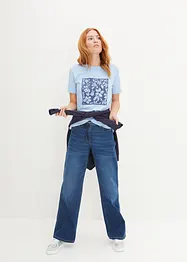 T-Shirt mit Blumendruck, bonprix