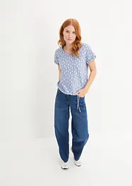 Bedrucktes T-Shirt mit Bindeband, bonprix